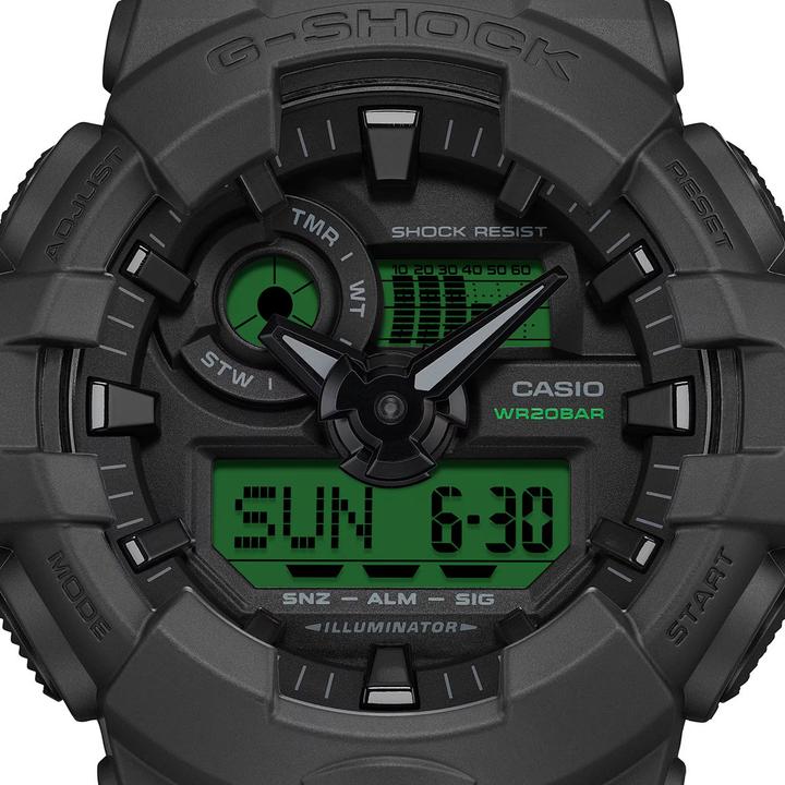 Image du produit Casio GA-700BEG-1AER (Chronographe, Horloge analogique, Horloge numérique, 53 mm)