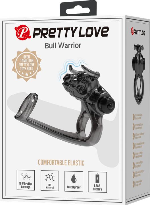 Actual product image Pretty Love Bull Warrior - Penisring - Schwarz