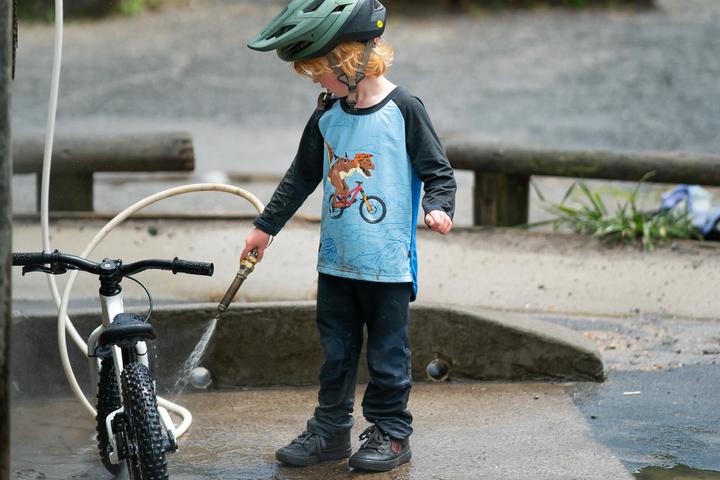 Produktbild Kids Ride Shotgun Dino Windproof Kids MTB Jersey (110, 116)