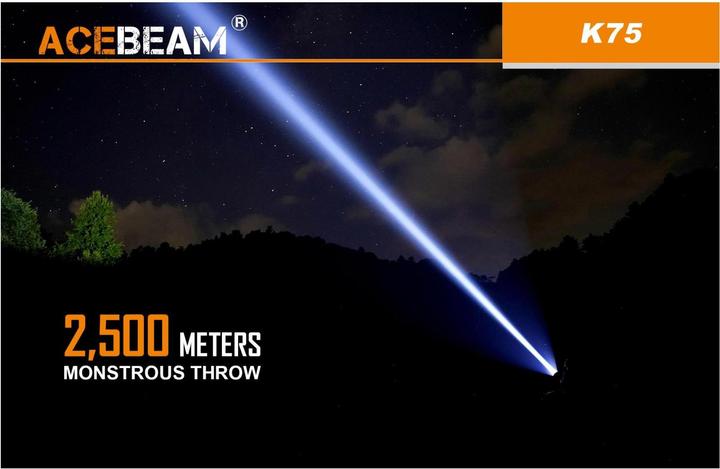 Produktbild AceBeam K75 LED Thrower Suchscheinwerfer 6300 Lumen (21.40 cm, 6300 lm)