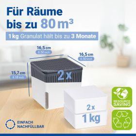 Immagine prodotto Wenko 2 Deumidificatori a cubo, 2x 1,0 kg
