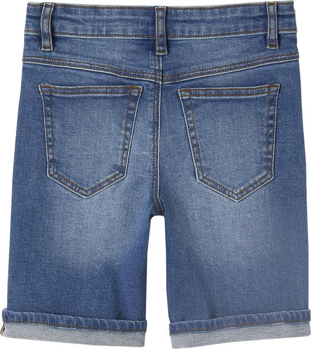 Actual product image Vertbaudet Jungen Jeansshorts BASIC OEKO-TEX®, Bundweite verstellbar (98)