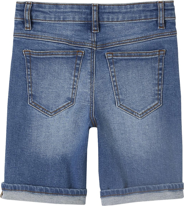 Immagine prodotto Vertbaudet Jungen Jeansshorts BASIC OEKO-TEX®, Bundweite verstellbar (98)