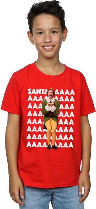 Immagine prodotto Elf Buddy Santa Scream Maglietta Ragazzi (152, 158)