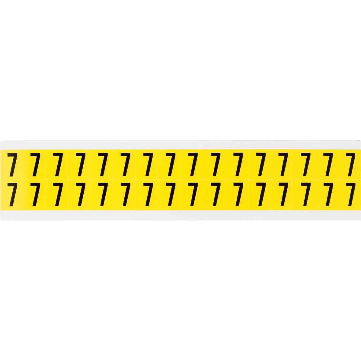 Brady 3420-7, B-499, Nylongewebe, Zahl 7, schwarz auf gelb, 14x19mm, Schrifthhe 16mm(25 K. 32 E (3420-7)