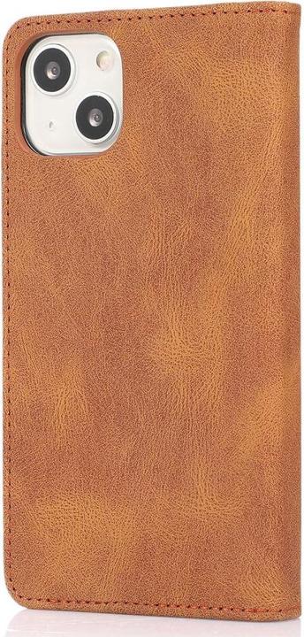 Produktbild Cover-Discount iPhone 15 Plus - Vintage Flip Case Hülle braun (Apple iPhone 15 Plus)