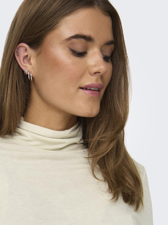 Actual product image Only High Neck Top with Long Sleeves (3XL)