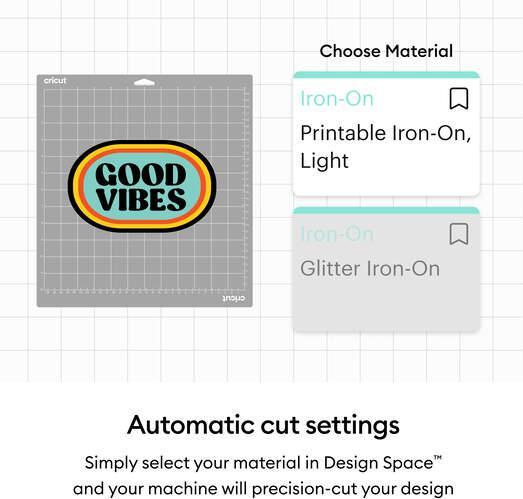 Produktbild Cricut Aufbügelfolie Joy Xtra bedruckbar A4, 5 Bögen, Weiss