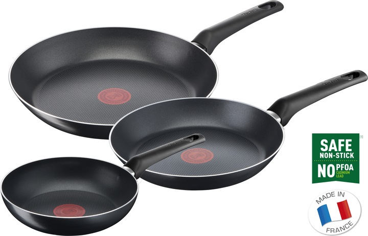 Produktbild Tefal TEF Pfannen-Set 20/24/28cm (20 cm, Pfannenset + Topfset, Aluminium)