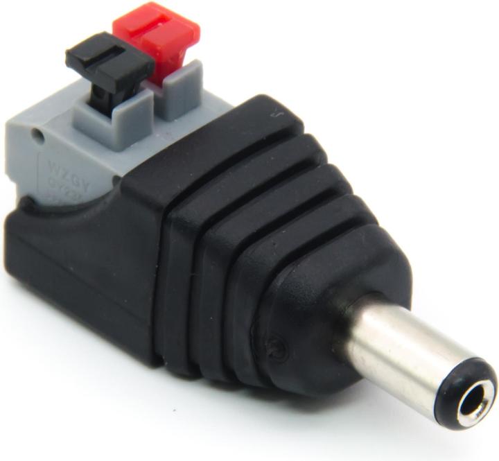 Produktbild Purecrea DC-Stecker Male Barrel Jack 5.5mm / 2.1mm mit Federklemmen