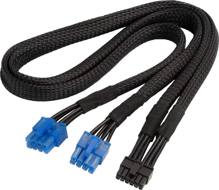 Image du produit Silverstone 2x câble PCIe 8 broches vers PCIe 12 broches GPU pour les alimentations modulaires
