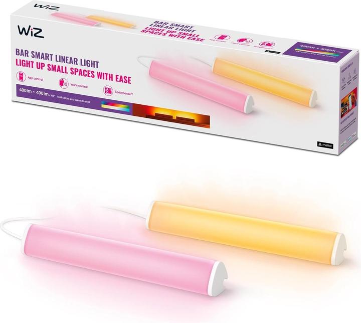 Image du produit WiZ Wi-Fi BLE Light Bar EU Type C Dual Pack (800 lm)