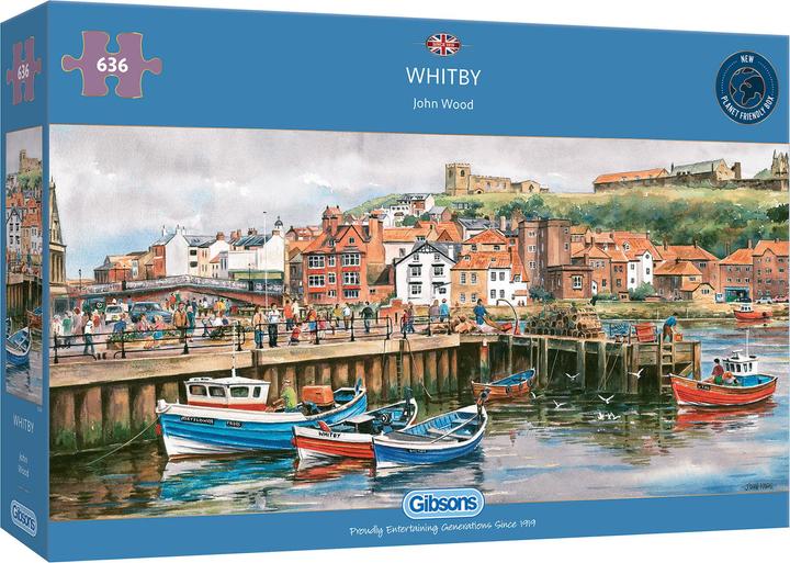Actual product image Gibsons Panoramic jigsaw puzzle Whitby, Yorkshire 636 pieces (636 pieces)