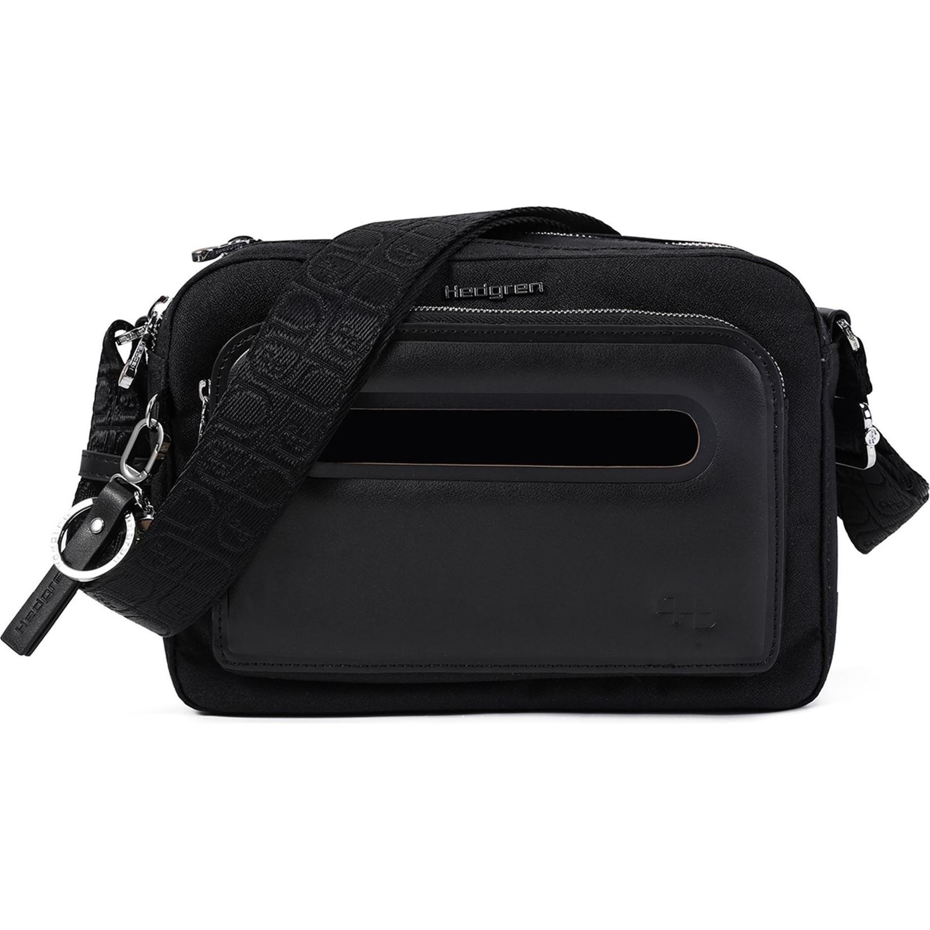 Hedgren, Handtasche, Fika Umhängetasche RFID 24 cm, Schwarz