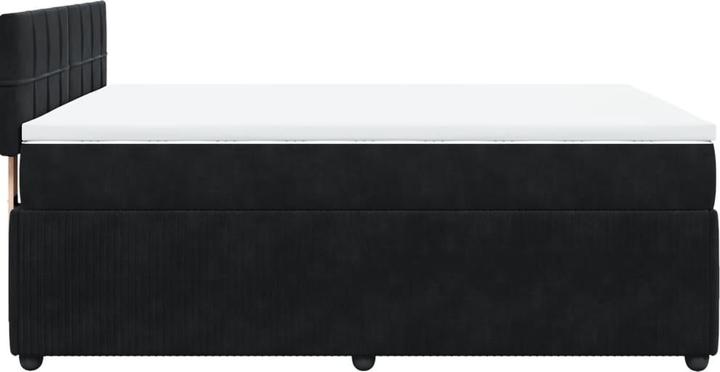 Actual product image vidaXL Bo x spring bed with mattress 160 x 200 cm velvet (160 x 200 cm)