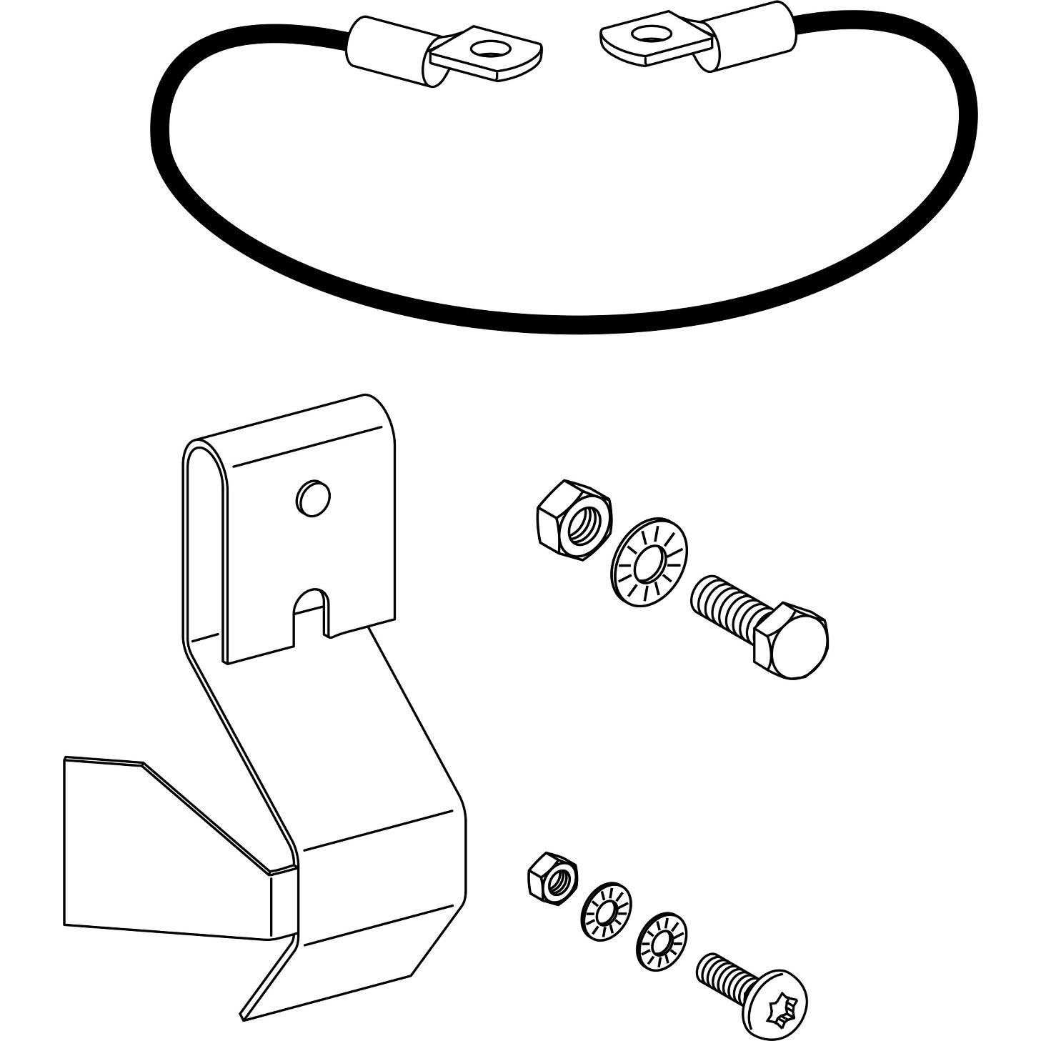 Schneider Electric SE LV848559 Set di messa a terra per la tecnologia plug-in Masterpact MTZ2/MTZ3, Accessori di elettronica + Alloggiamento