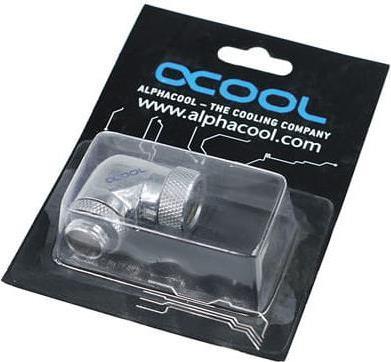 Image du produit Alphacool HF Adaptateur d'angle rotatif à 90° G1/4 AG à G1/4 IG Chrome
