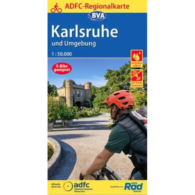 ADFC-Regionalkarte Karlsruhe u.Umgebung, Landkarte