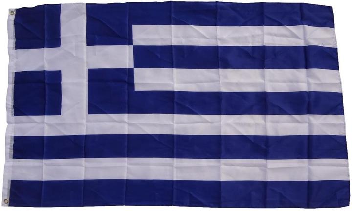 Actual product image trends4cents XXL Flag Greece 250 x 150 cm flag with 3 eyelets 100g/m² fabric weight hoist flag