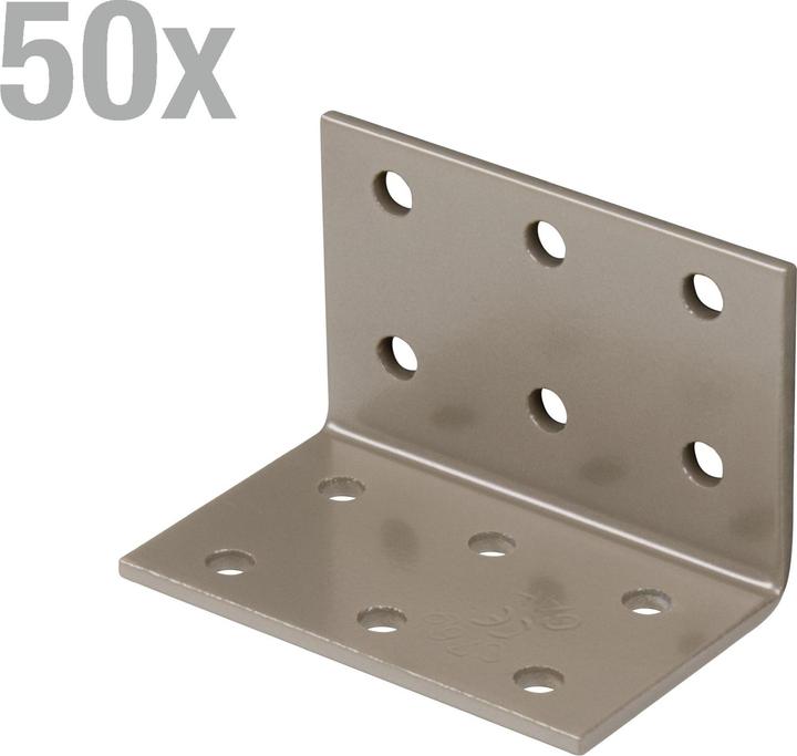 Image du produit Alberts DURAVIS®Lopl.coude,perlb60x60x60KAR (Angle de la tôle perforée, Connecteur coudé, 1 pcs)