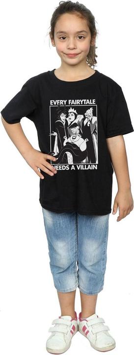 Actual product image Disney Girls Every Fairy Tale Needs A Villain Cotton T-Shirt (116)