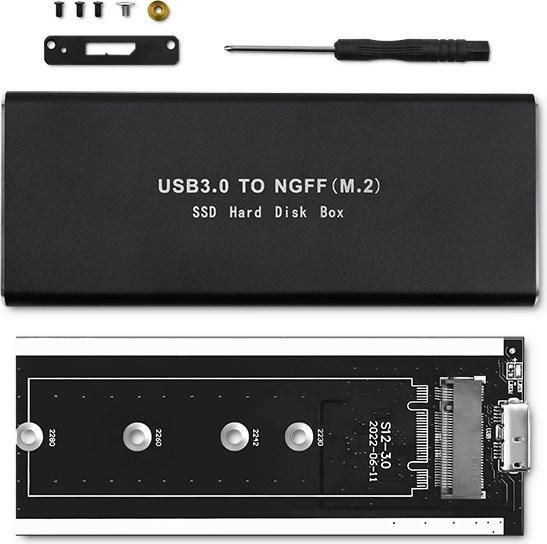 Actual product image Qoltec 51854 Hard drive Enclosure M.2 SATA SSD NGFF USB 3.0 (M.2 2230)