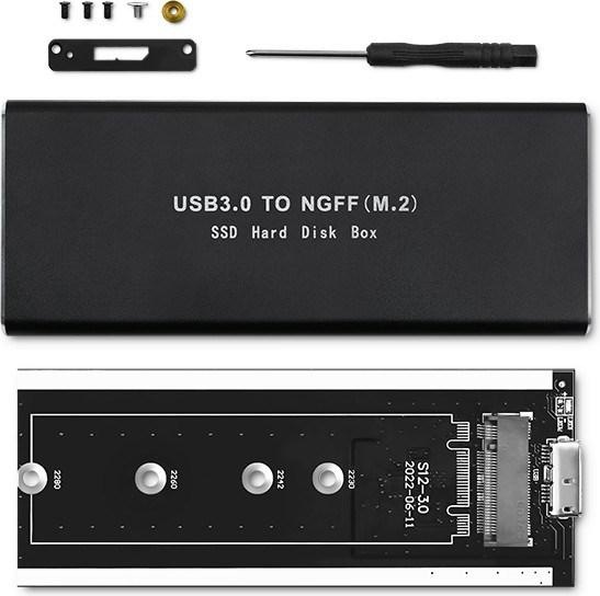 Immagine prodotto Qoltec 51854 Custodia per disco rigido M.2 SATA SSD NGFF USB 3.0 (M.2 2230)