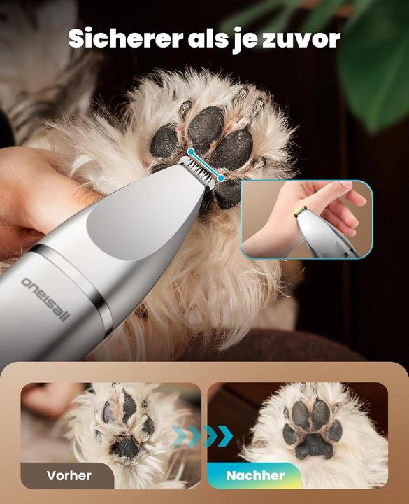 Actual product image Oneisall 4-in-1 Hundeschermaschine mit Pfotentrimmer (Cat, Dog)