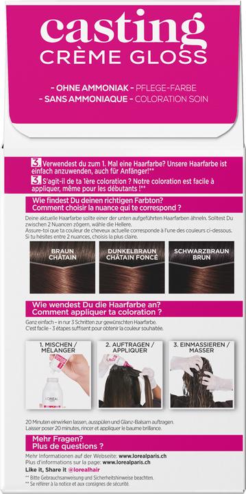 Actual product image L'Oréal Paris Casting Cream Gloss (323 Dark chocolate)