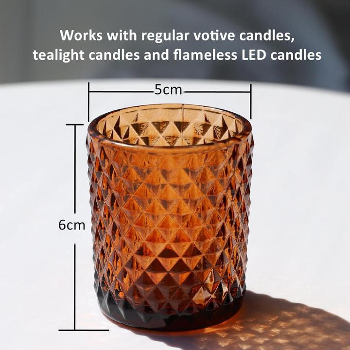 Actual product image Vohocandle Teelichtgläser im Vintage-Stil-Set (12 Stück)
