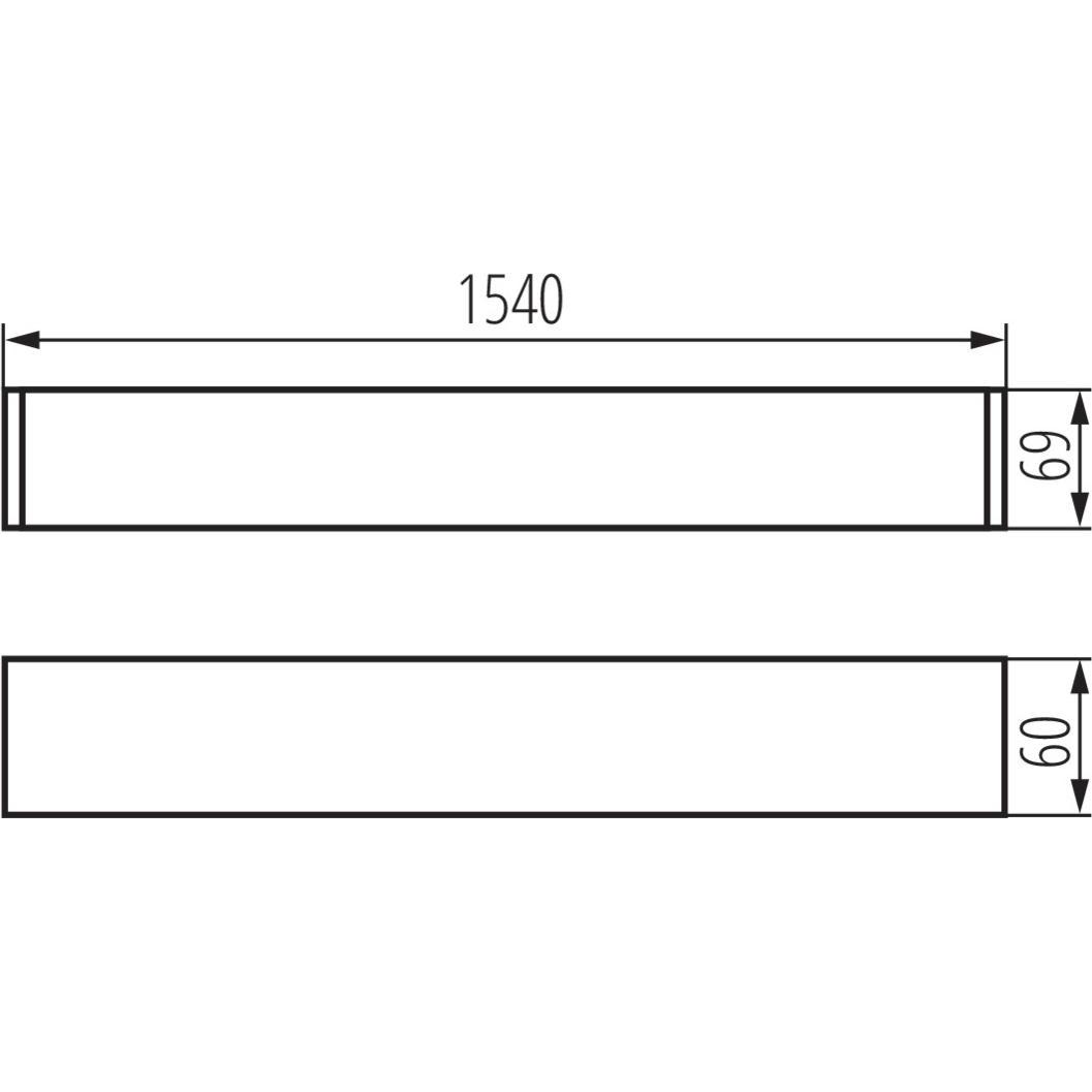Thumbnail - Kanlux, Wandleuchte + Deckenleuchte, 27426 ALIN 4LED 1X150-B-NT Röhrenleuchte/Pendelleuchte (G13)
