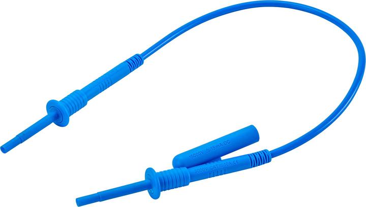 Chauvin Arnoux P01295526 HV test lead 15 kV 50cm with axial socket blue 1pc.