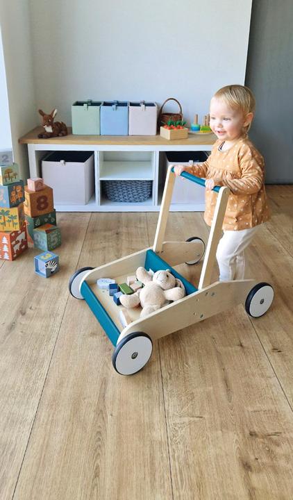 Produktbild small foot Lauflernwagen Petrolblau