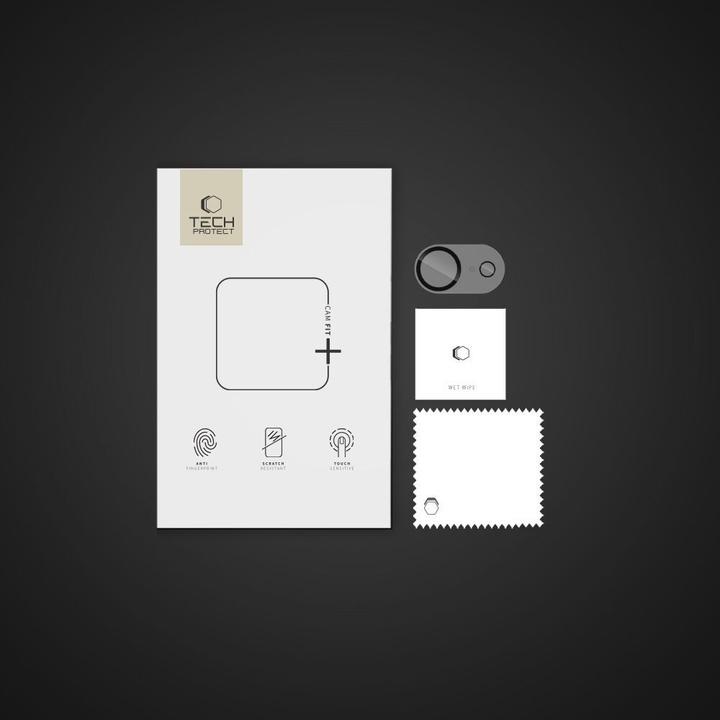 Actual product image Tech-Protect Cam Fit+ Camera Cover for iPhone 16e - Clear (1 pcs., Apple iPhone 16e)