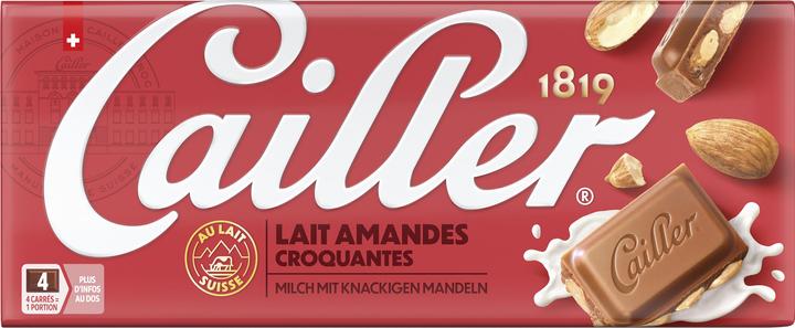 Actual product image Cailler Milk Chocolate Bar with Almonds (100 g)