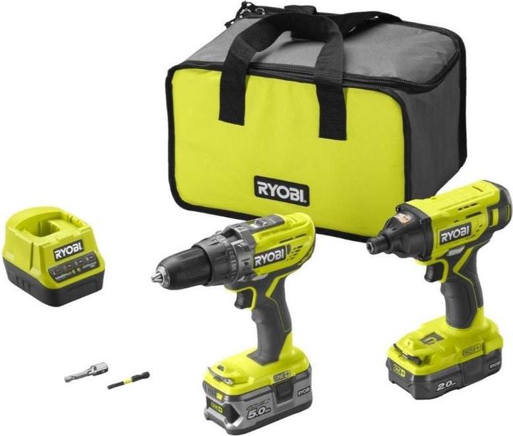 Ryobi R18PDID2-252S Akku-Schlagbohrschrauber Set (Akkubetrieb)