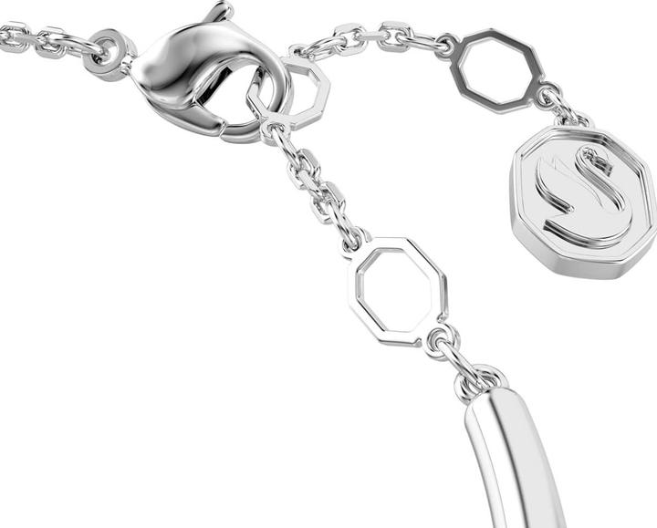 Produktbild Swarovski Dextera Armreif Rundschliff Weiss Rhodiniert (17 cm, Swarovski Metall)