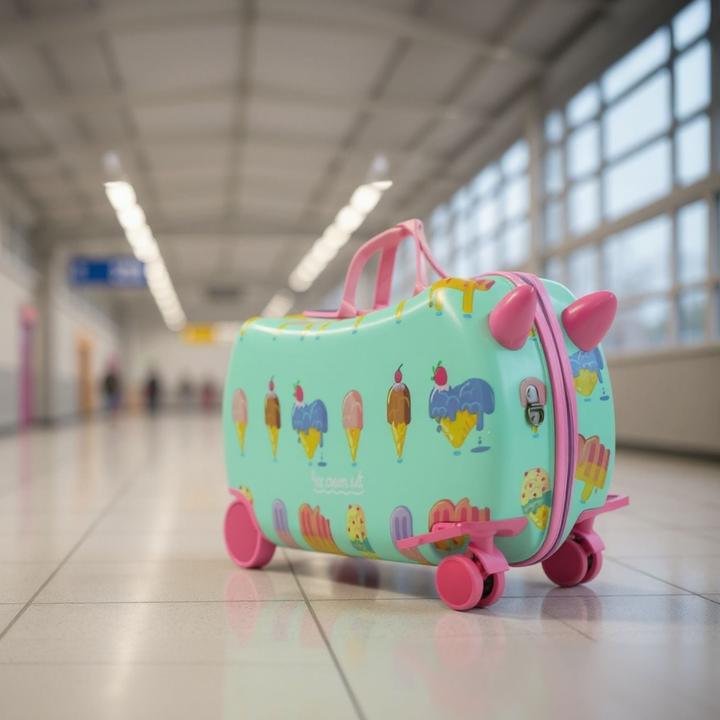 Immagine prodotto Hermex Kinderkoffer Hartschalenkoffer Reisegepäck Kindertrolley Koffer (18 l)