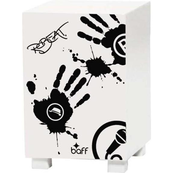 Baff beatBOX Robeat Cajon Musikmöbel Hocker Weiss, Perkussion, Weiss
