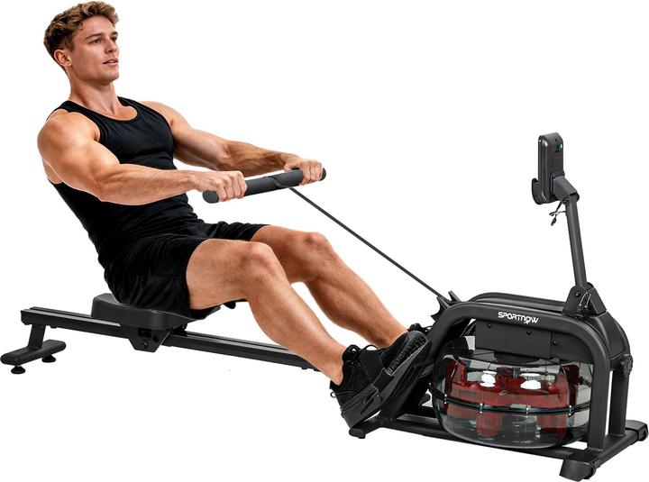 SportNow Wasserrudergerät Kunststoff, Stahl Schwarz