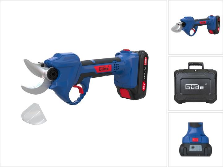 Produktbild Güde ASC 18-201-05 K Akku Astschere 18 V Brushless ( 58438 ) + 1x Akku 2,0 Ah + Ladegerät + Koffer