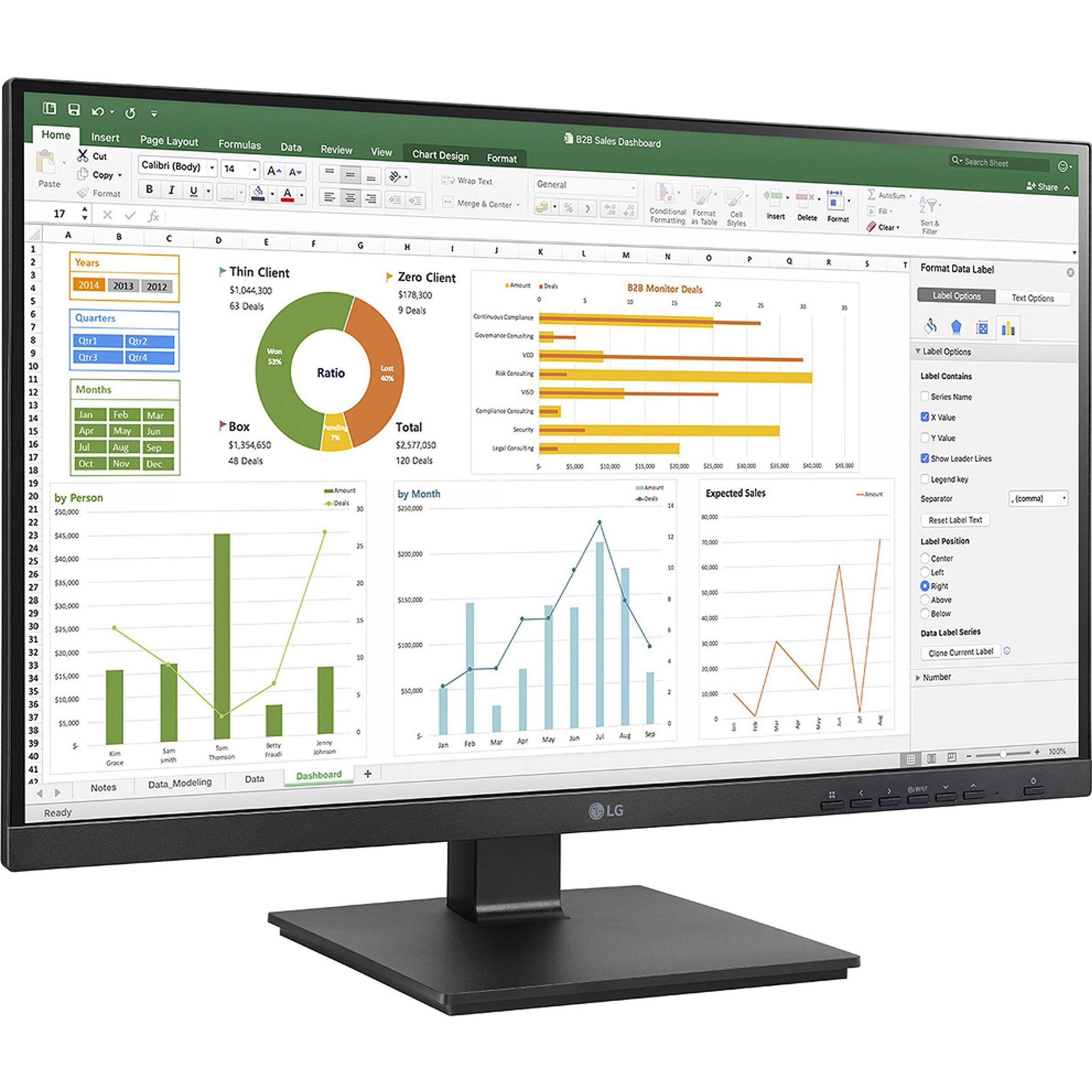 LG 27BN650Y-B (1920 x 1080 Pixel, 27"), Monitor, Schwarz
