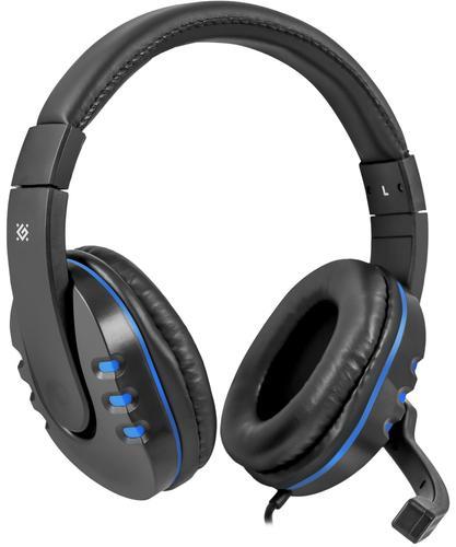 Actual product image Defender Warhead G-160 Headset Wired Head-band Gaming Black, Blue (Cable)