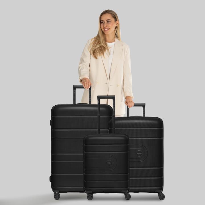 Actual product image Redolz Essentials 11 4 Rollen Kofferset 3-teilig mit Dehnfalte (240 l)
