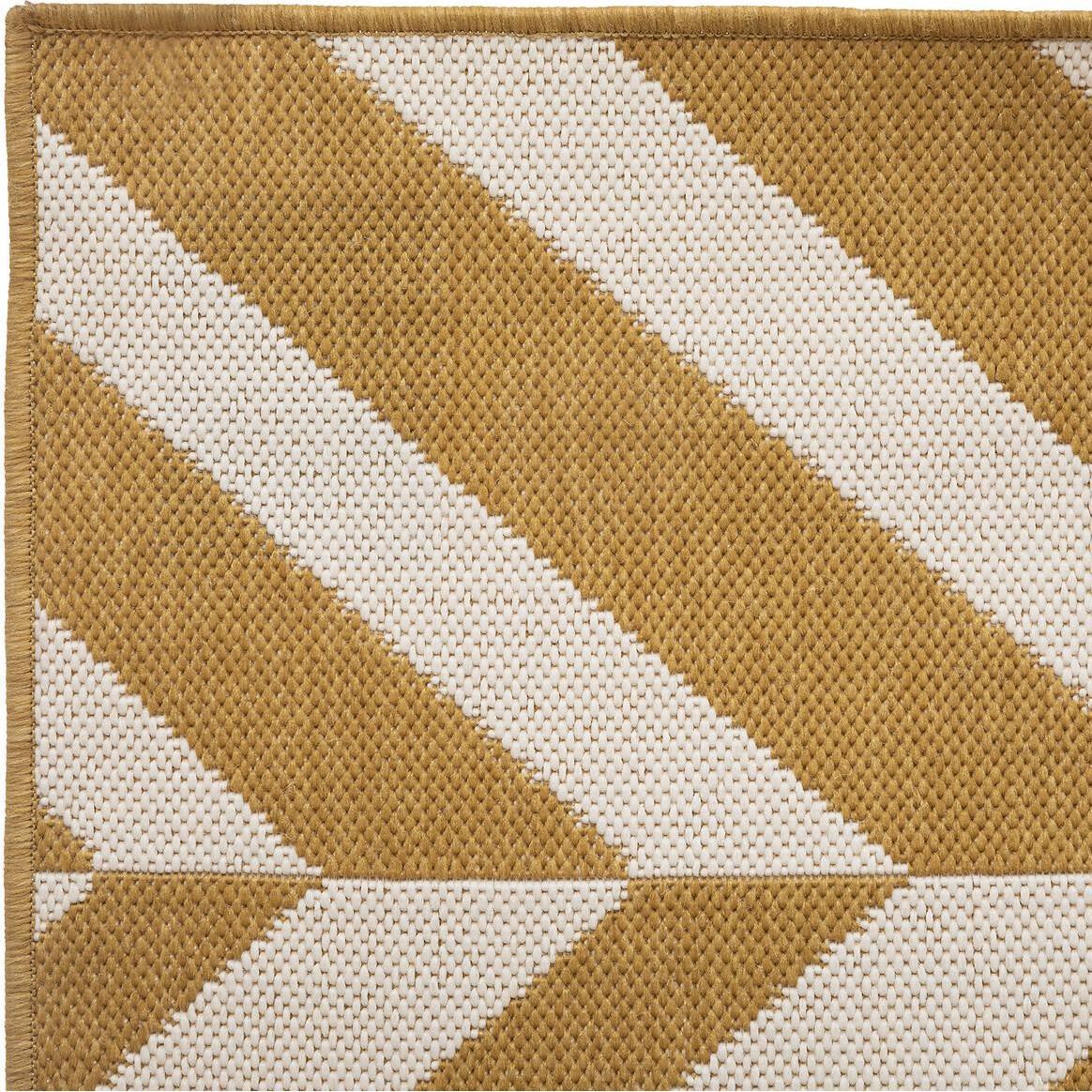 Thumbnail - Atmosphera, Teppich, Outdoor + Indoor Teppich Farbe OC 120x160, Ocker (160 x 120 cm)