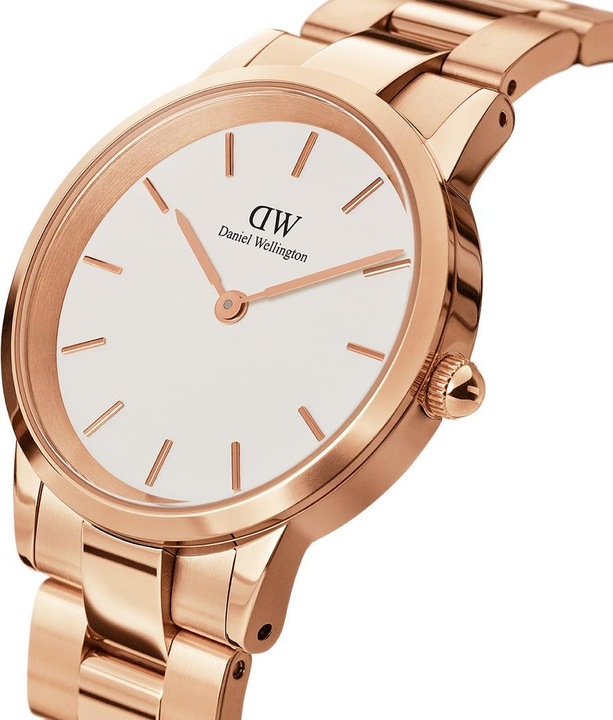 Productafbeelding Daniel Wellington Iconic Link Wit Roségoud (36 mm) (Analoog horloge, 36 mm)