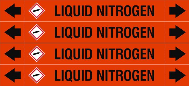 Energie-Label Brady ASME - Rohrmarkierer - Liquid Nitrogen