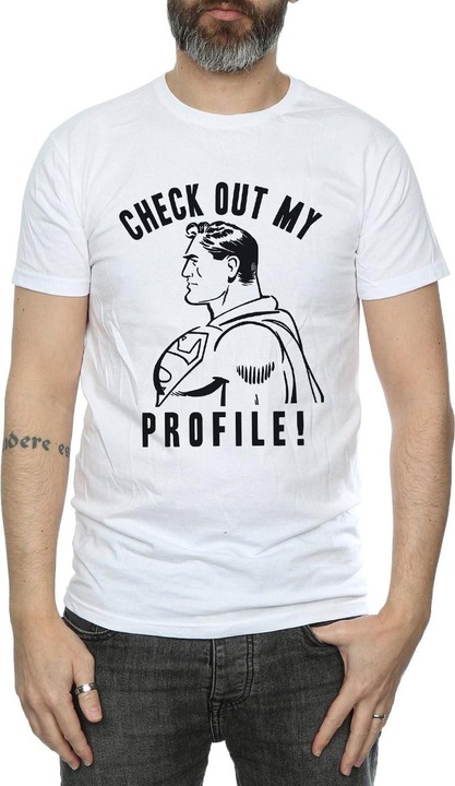 Produktbild Superman Check Out My Profile TShirt (M)