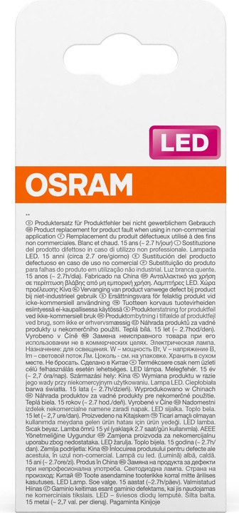 Immagine prodotto Osram Stella LED (E27, 8.50 W, 806 lm, 1 x, F)