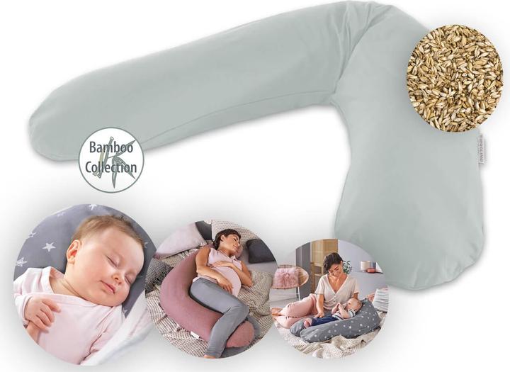 Actual product image Theraline Nursing Pillow "The Original" with Spelt Filling incl. Cover 190 cm (38 cm)